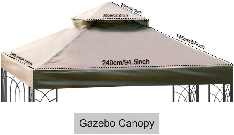 Load image into Gallery viewer, MASTERCANOPY 8x8 Gazebo Replacement Canopy Top for Model L-GZ385PST
