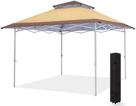 MASTERCANOPY Pop-Up Canopy Tent 13x13 Instant Shelter Outdoor Canopy with Wheeled Bag
