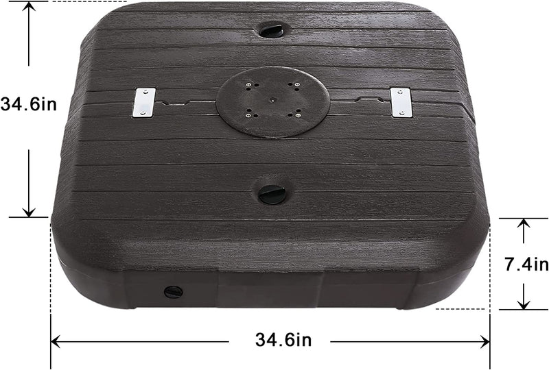 Load image into Gallery viewer, MASTERCANOPY Offset Umbrella Stand Water Filled Patio Umbrella Holder Base
