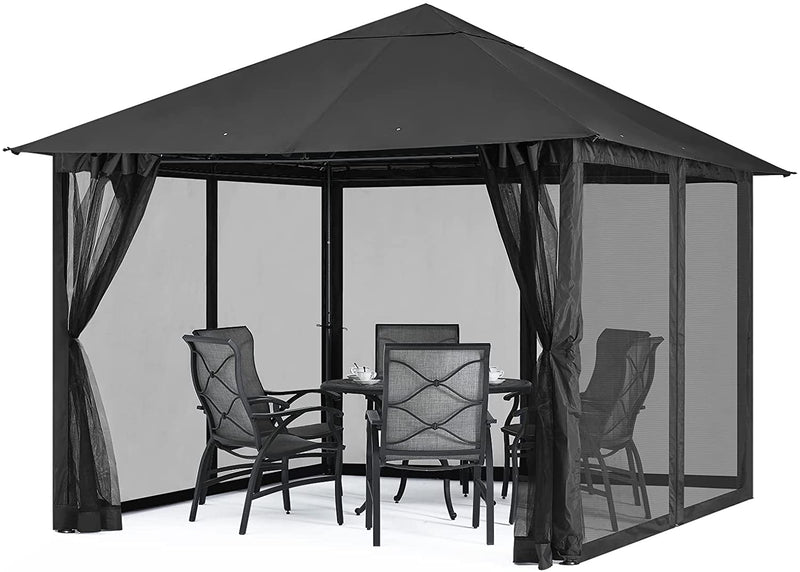 Load image into Gallery viewer, 10x10FT Outdoor Patio Gazebo Canopy with Mosquito Netting
