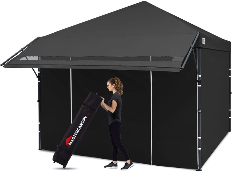 Load image into Gallery viewer, Leisure Sports 10x10 Easy Pop up Canopy Tent with Awning and Sidewalls
