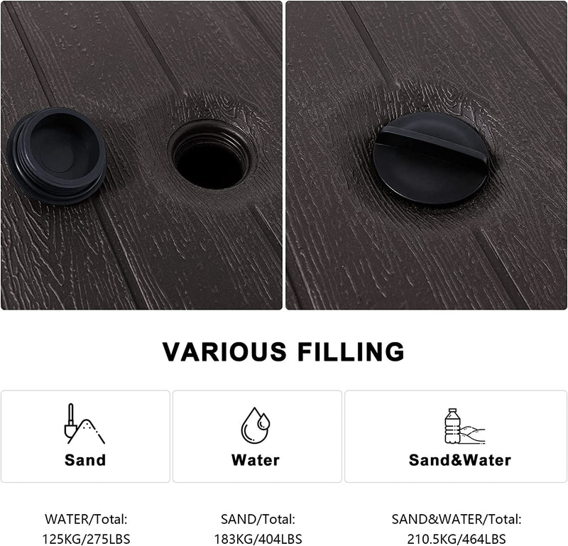 Load image into Gallery viewer, MASTERCANOPY Offset Umbrella Stand Water Filled Patio Umbrella Holder Base
