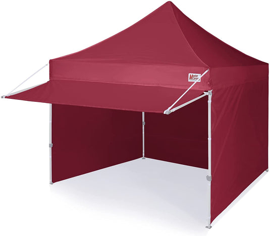 Commercial Series- 10x10 Pop Up Canopy Tent with Awning and 4 Removable Sidewalls