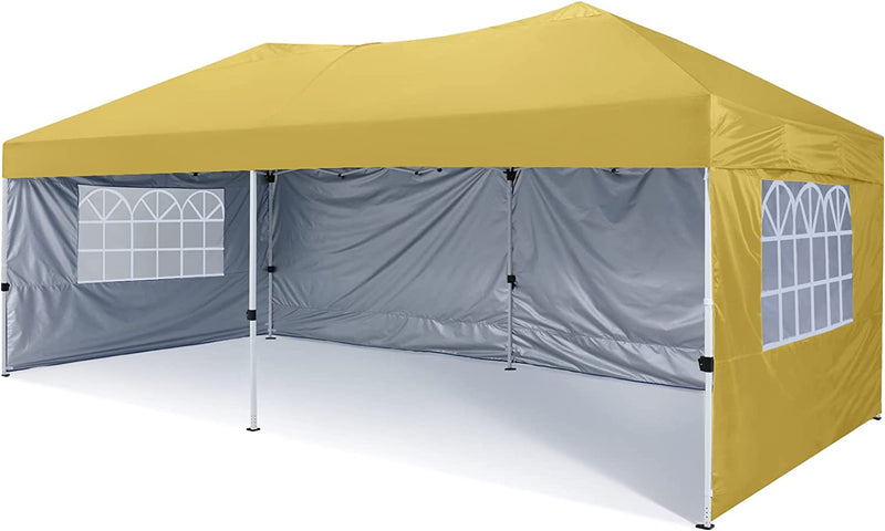 Load image into Gallery viewer, Leisure Sports 10x10/10x20 Pop Up Canopy Tent with Church Window Sidewalls
