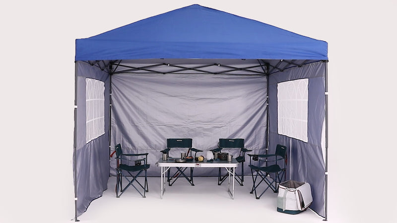 Load and play video in Gallery viewer, Leisure Sports 10x10/10x20 Pop Up Canopy Tent with Church Window Sidewalls
