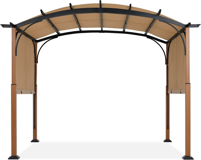 Load image into Gallery viewer, 10x10/10x12 Outdoor Retractable Pergola Canopy Patio Metal Garden Gazebo
