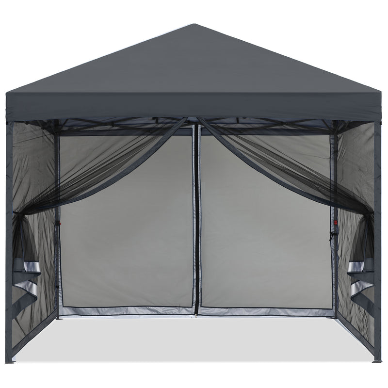 Load image into Gallery viewer, Leisure Sports 8x8/10x10 Pop-Up Easy Setup Outdoor Canopy with Netting Screen Walls
